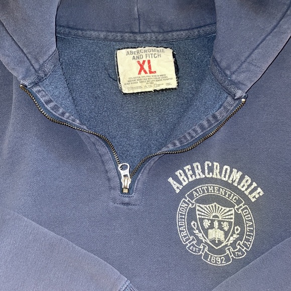 Retro Abercrombie 3-quarter zip Hoodie - Picture 2 of 2